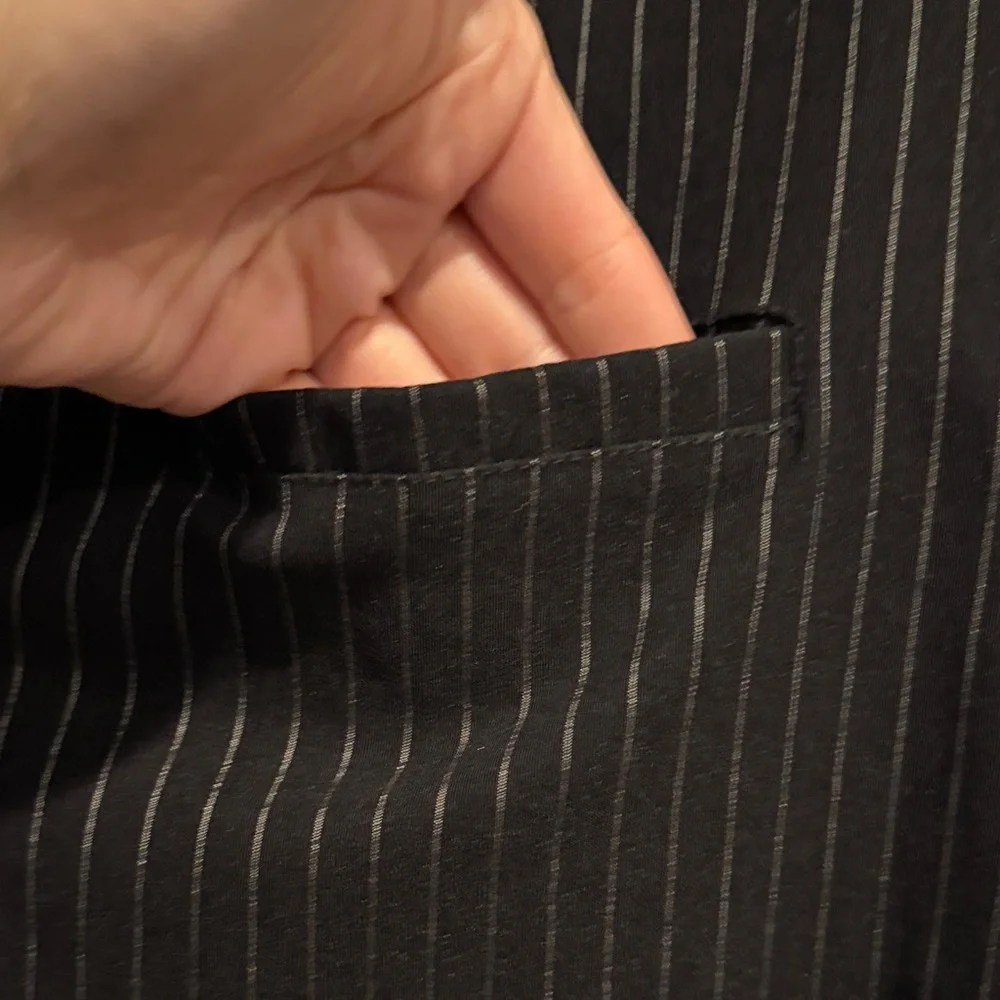 Vintage Lip Service Men’s Goth Pinstripe Jacket Size XL Authentic RN79627 - Picture 3 of 14